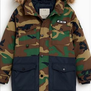 CAMOUFLAGE PARKA Khaki - nsô1 1792/763 13-14 years
